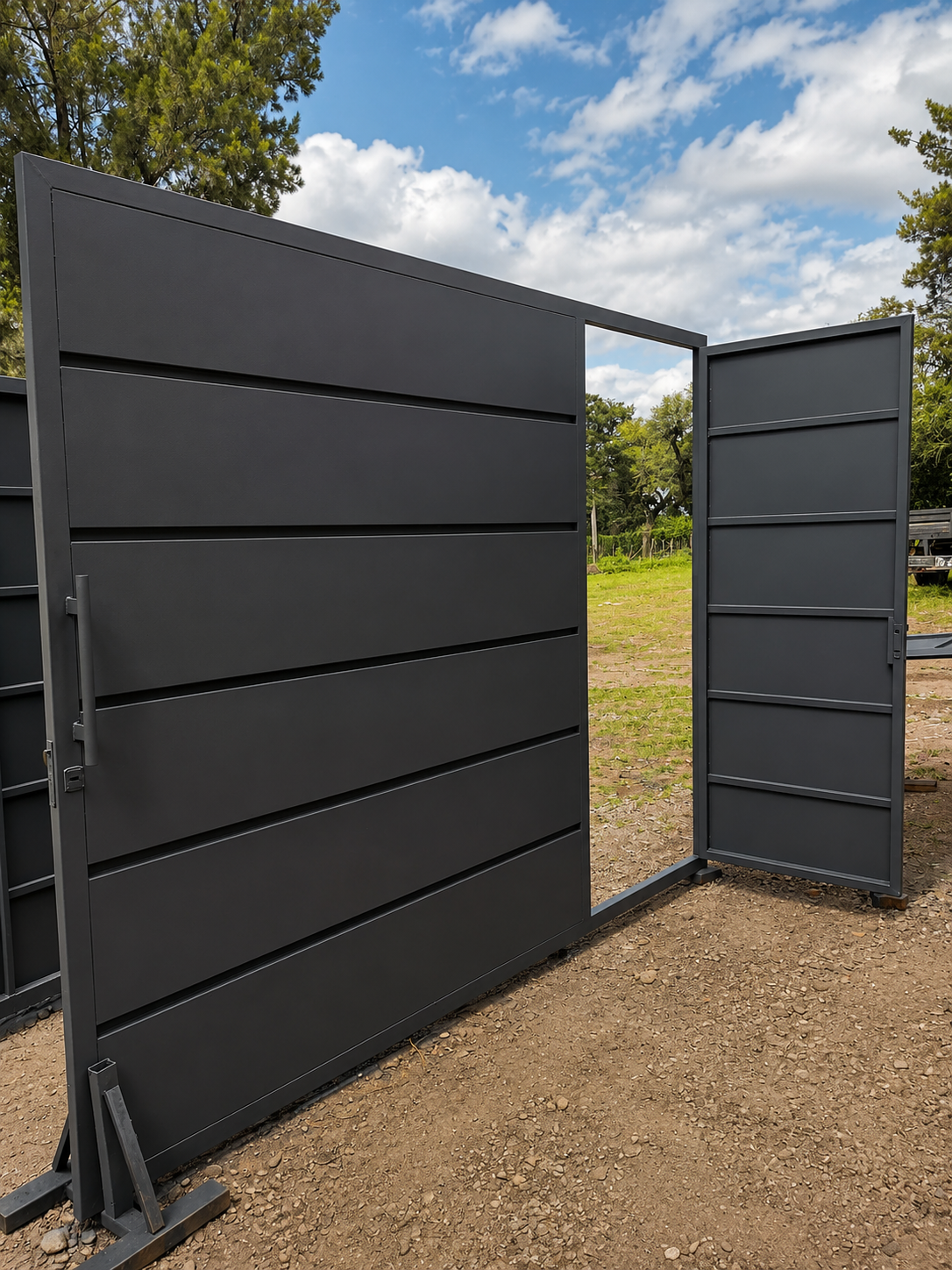 Corredizo con puerta de escape 3,00 x 2,20 ciego